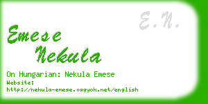 emese nekula business card